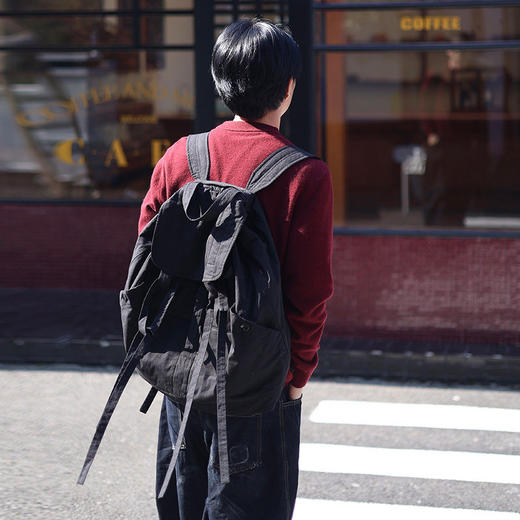 绽放/LSX009朵风织·旅行双肩包大小号重工长绒棉绑带设计大容量 商品图1