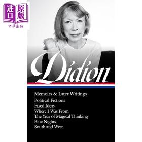 【中商原版】琼 狄迪恩作品集 回忆录与后期作品 Joan Didion 英文原版 Joan Didion David L Ulin editor