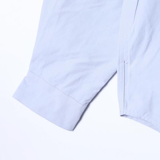 2187SDSA男士秋冬新款痞帅男装国潮纯色立领连帽长袖衬衫百搭宽松衬衣 商品图4