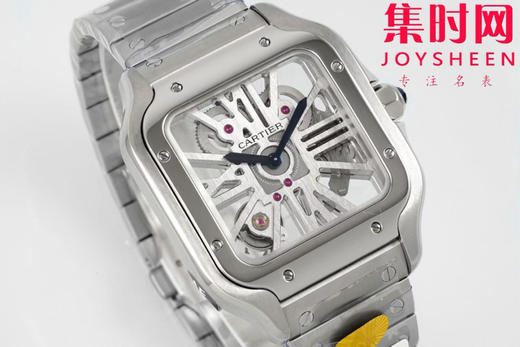 卡地亚AF山度士镂空系列 方形镂空男士石英腕表 商品图1