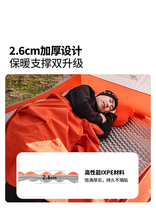 牧高笛蛋巢防潮垫帐篷地垫户外露营睡垫午休垫午睡垫可折叠蛋槽垫 商品图3