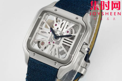 卡地亚AF山度士镂空系列 方形镂空男士石英腕表 商品图2