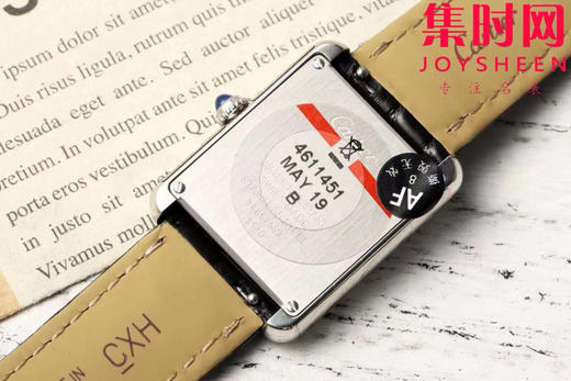 卡地亚TankSolo AF坦克Solo系列 小号 女士腕表
【表壳】表盘尺寸：小号29.5mm*22mm 商品图5
