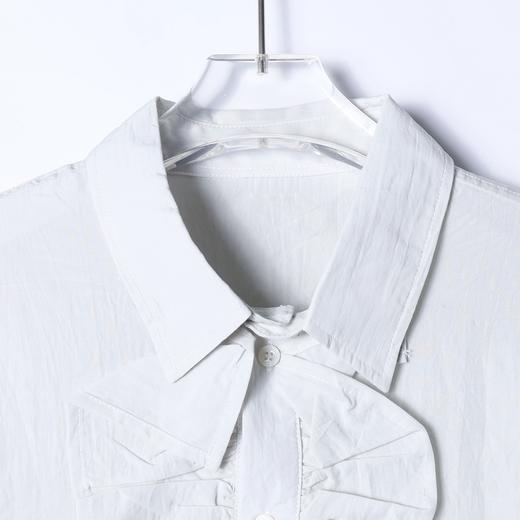 SDSA男士秋冬新款痞帅男装简约时尚纯色花边拼接长袖衬衫百搭衬衣 商品图2