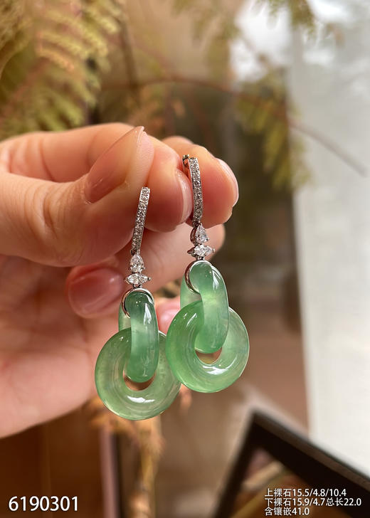 6190301，双环耳坠。具体价格微信咨询 商品图3