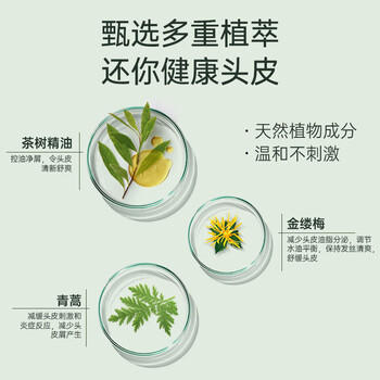 舒蕾茶树控油洗发水530g去屑蓬松 清爽舒爽 男女士洗头膏 国货洗发露 商品图4