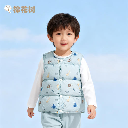 ⁵【羽绒马甲】男女童印花 YY05-QTT-AYD 商品图0