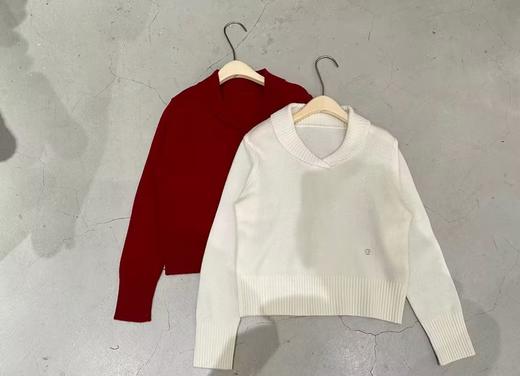 【门店同款】ENJOY春季“午马”小领子针织上衣 169261695 商品图0