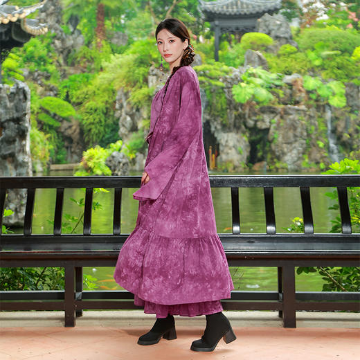 【2026春季上新】烟罗扎染长外套 | 现货加急发 商品图3