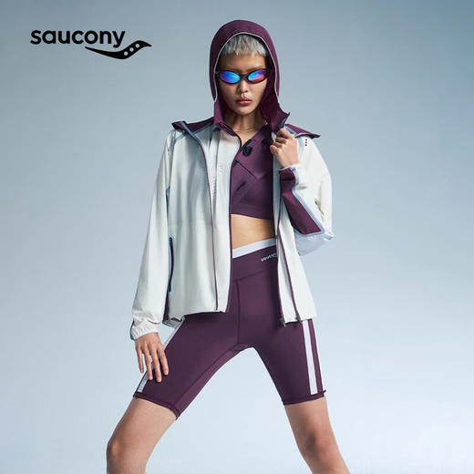 Saucony索康尼 专业竞速跑步运动内衣 女子健身瑜伽训练运动防震文胸 商品图3