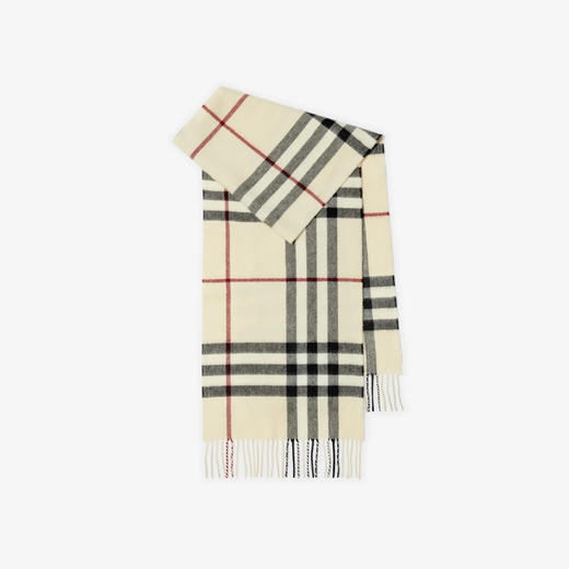 【四】BURBERRY 巴宝莉 女士格纹羊绒围巾 格子 8077884 A1450 商品图0
