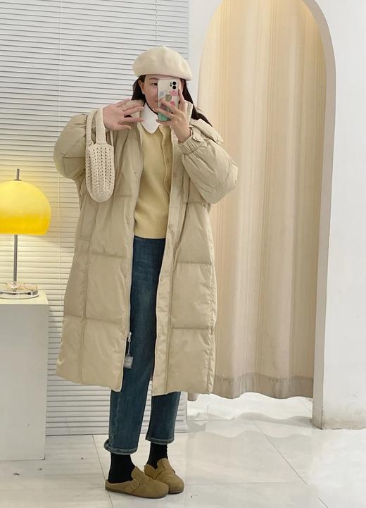 【YW】无忧购“清仓福利”韩系50绒羽绒服女高级感中长款过膝白鸭绒加厚保暖面包服G322（现货48小时内发货） 商品图4