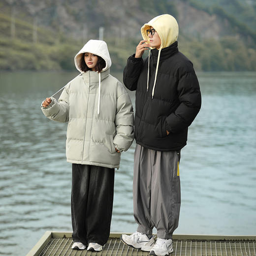 【年底大清仓！！】（春节预售：2月8日-25日停发）斯辰唯佳情侣款休闲假两件棉衣DQC5303 商品图4