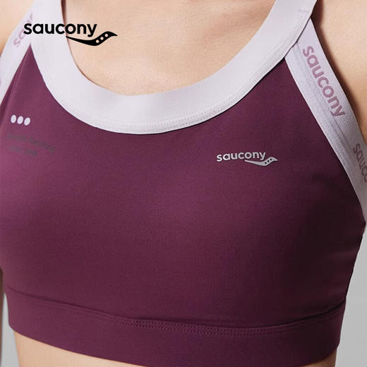 Saucony索康尼 专业竞速跑步运动内衣 女子健身瑜伽训练运动防震文胸 商品图1