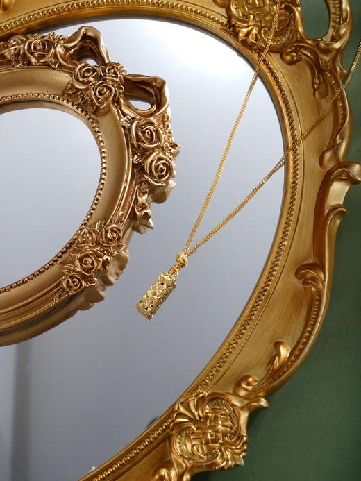 子佩集【瞬华定格】银S925套链【XL070500KB】项链镀金方块2601 商品图5