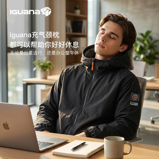 IGUANA 韩国进口气囊耐磨充气颈枕户外运动防泼水轻薄宽松外套（ZX） 商品图6