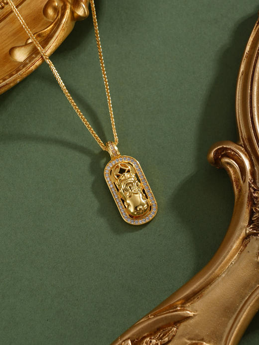 子佩集【玲珑貔貅】银S925套链【FYL-2223】项链镀金貔貅2601 商品图7