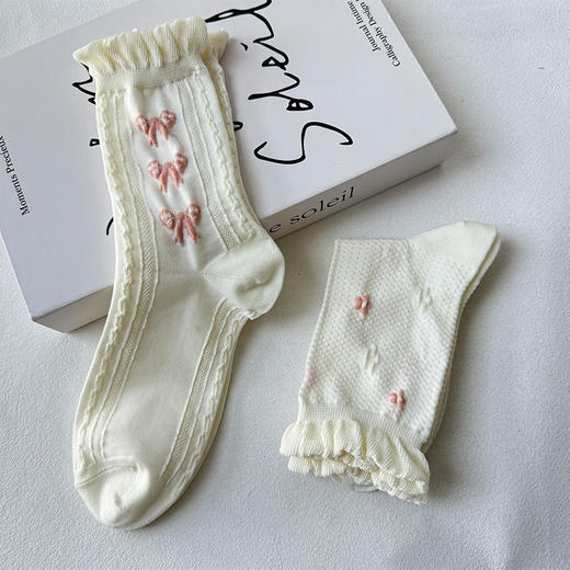 基础反织小花女袜-简约-纪念日百货门店同款169152229 商品图2