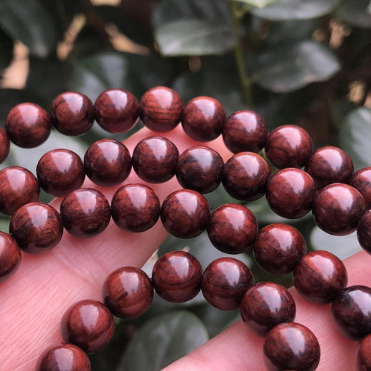 【青山特惠】0.8*108颗海黄紫油梨满纹手串 h114 商品图2