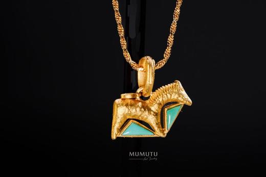 唐风金马 22K 马年吉祥挂坠 商品图1