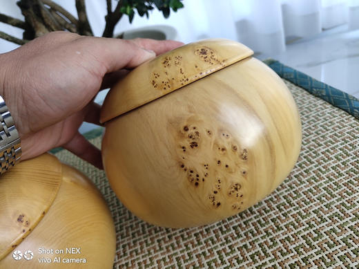 香榧树瘤围棋罐 商品图1