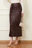 Kai & Kiera 气质优雅亮片包臀显瘦半裙 22059 商品缩略图0