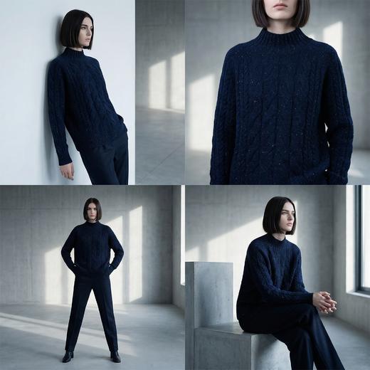 【咕咕同款】PALUOPO/PL山羊绒经典气质款羊绒衫100%山羊绒帕罗 商品图7