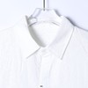 33270SDSA男士秋冬新款痞帅男装极简风刺绣衬衫长袖宽松纯色老钱风百搭 商品缩略图2