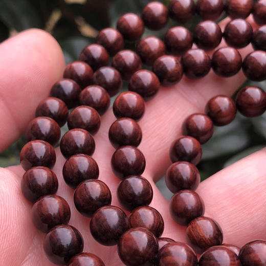 【青山特惠】0.8*108颗海黄紫油梨满纹手串 h114 商品图1