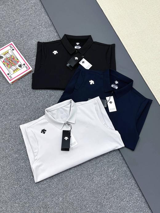 迪桑特高尔夫PRO男士半拉链弹力长袖POLO衫 商品图1