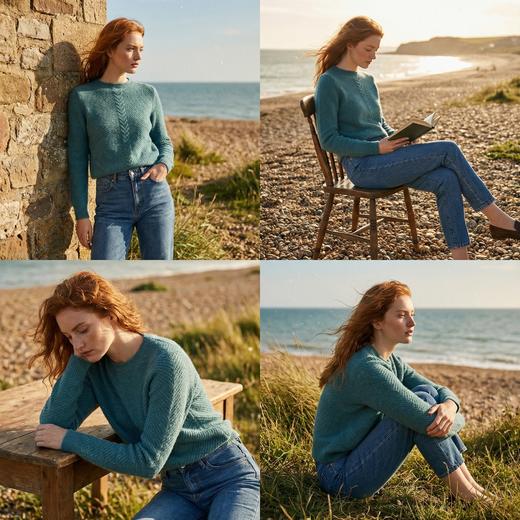 【咕咕同款】PALUOPO/PL山羊绒复古风羊绒衫100%山羊绒帕罗 商品图6