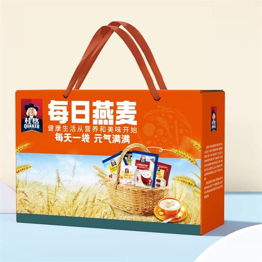 【桂格】每日燕麦15包装A款（主推） 营养早餐 高钙燕麦片礼盒年货送礼团购员工福利-FN 商品图1