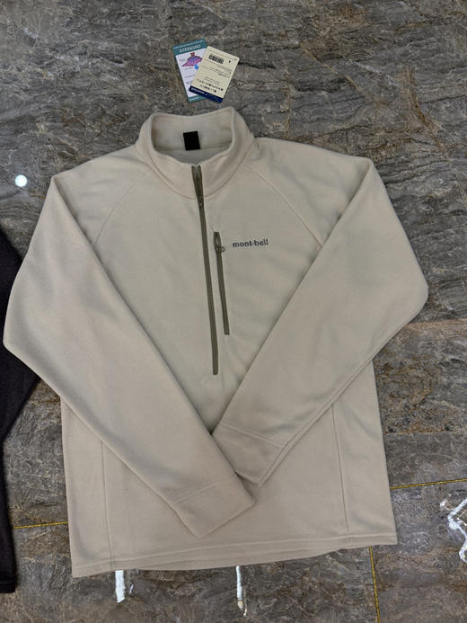 日单正品 Mont-bell美山情侣款半拉链内胆保暖立领抓绒衣，
尺码：SMLXL 商品图2