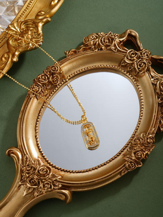 子佩集【鎏光破障】银S925套链【FYL-2241】项链镀金金刚杵可转动2601 商品图4