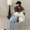 【YW】无忧购狐狸毛可拆卸大毛领50%鹅绒服羽绒宽松皮草外套女（现货48小时内发货） 商品缩略图5