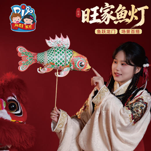 马年过新年春节元宵旺家鱼灯手工diy灯笼儿童材料包拍照手提花灯 商品图4