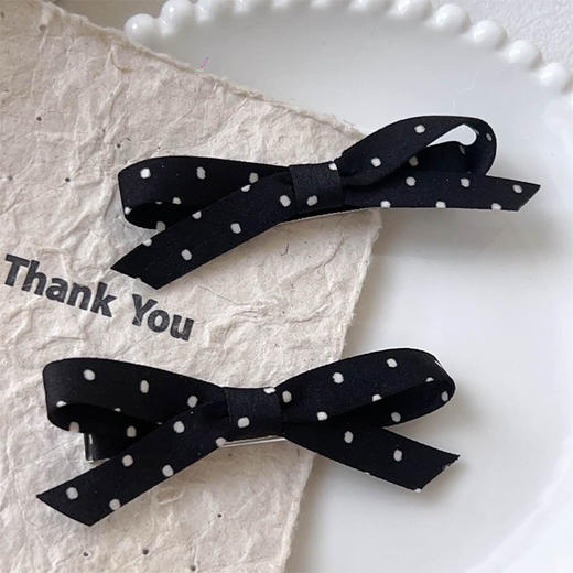 ZY缎感波点结子对装发夹-纪念日百货门店同款169152739 商品图4