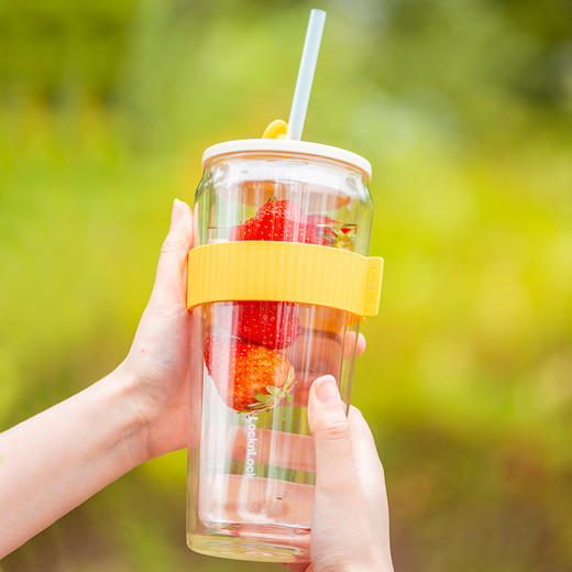 6943819127886 乐扣乐扣Lock&Lock 【上学专用】620ml拉贝儿双层隔热玻璃杯办公室桌面吸管杯 商品图3