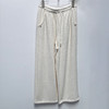 NC松紧腰百搭抓绒阔腿裤51015（白）冬季 954010770321 商品缩略图0
