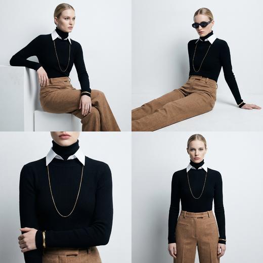 【咕咕同款】PALUOPO/PL山羊绒经典气质款羊绒衫100%山羊绒帕罗 商品图12