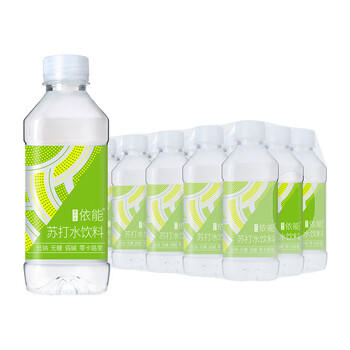 依能 青柠檬味 无糖无汽弱碱苏打水饮料 350ml*15瓶 塑膜装饮用水 商品图5