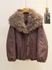 【YW】无忧购狐狸毛可拆卸大毛领50%鹅绒服羽绒宽松皮草外套女（现货48小时内发货） 商品缩略图9