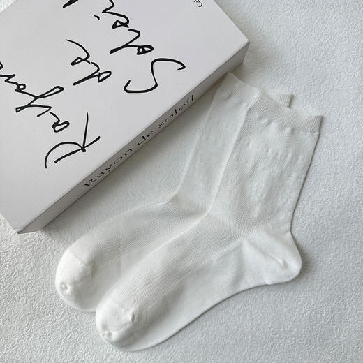 积分兑-基础网眼花纹棉袜女袜-简约-纪念日百货门店同款169144229 商品图2