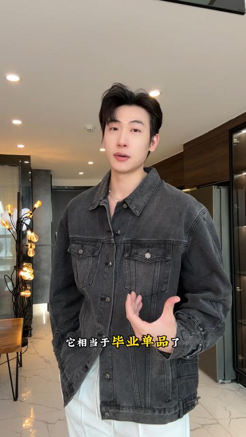 KY008SDSA男士秋冬新款痞帅男装复古水洗做旧牛仔夹克外套休闲宽松 商品图0