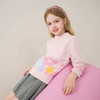 mettekids儿童100%羊绒衫2025秋冬女童粉色提花加厚针织套头毛衣 商品缩略图2
