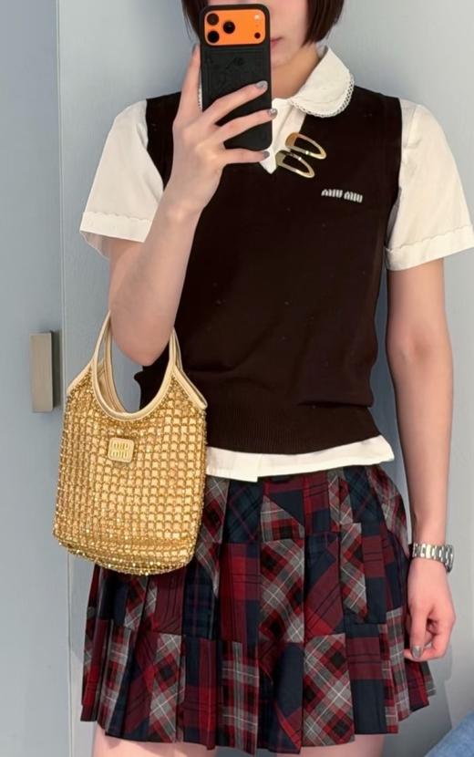 女款针织V领马甲背心zo017 商品图3