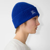 【一】BURBERRY 巴宝莉 男女通用马术骑士徽标刺绣罗纹针织羊绒针织帽 蓝色 8078810 B7323 商品缩略图4