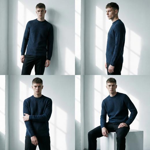 PALUOPO/PL山羊绒男装羊绒衫100%山羊绒帕罗 商品图14