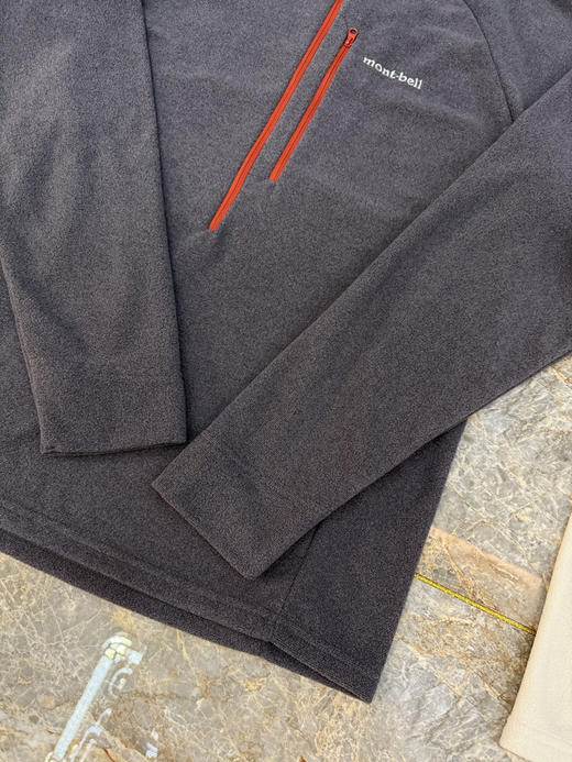 日单正品 Mont-bell美山情侣款半拉链内胆保暖立领抓绒衣，
尺码：SMLXL 商品图4