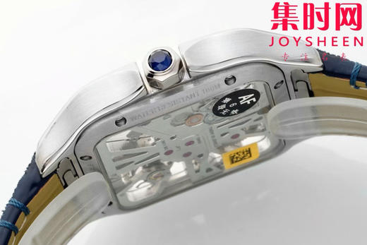 卡地亚AF山度士镂空系列 方形镂空男士石英腕表 商品图6